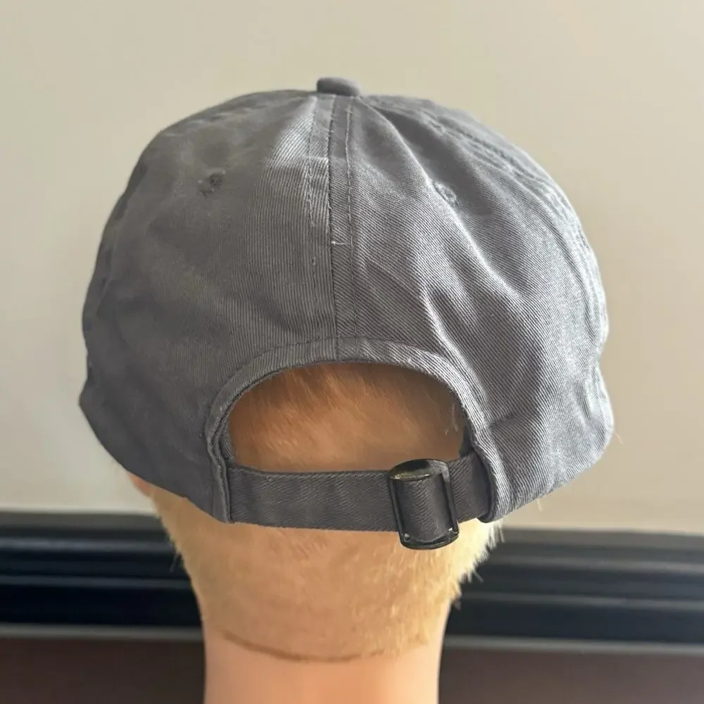 Cabela's Club Hat Cap Gray Yellow Embroidered Adjustable Strapback - READ